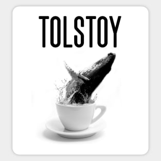 Tolstoy coffee Sticker